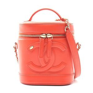 Chanel Coco Mark 2WAY Lambskin Handbag Red